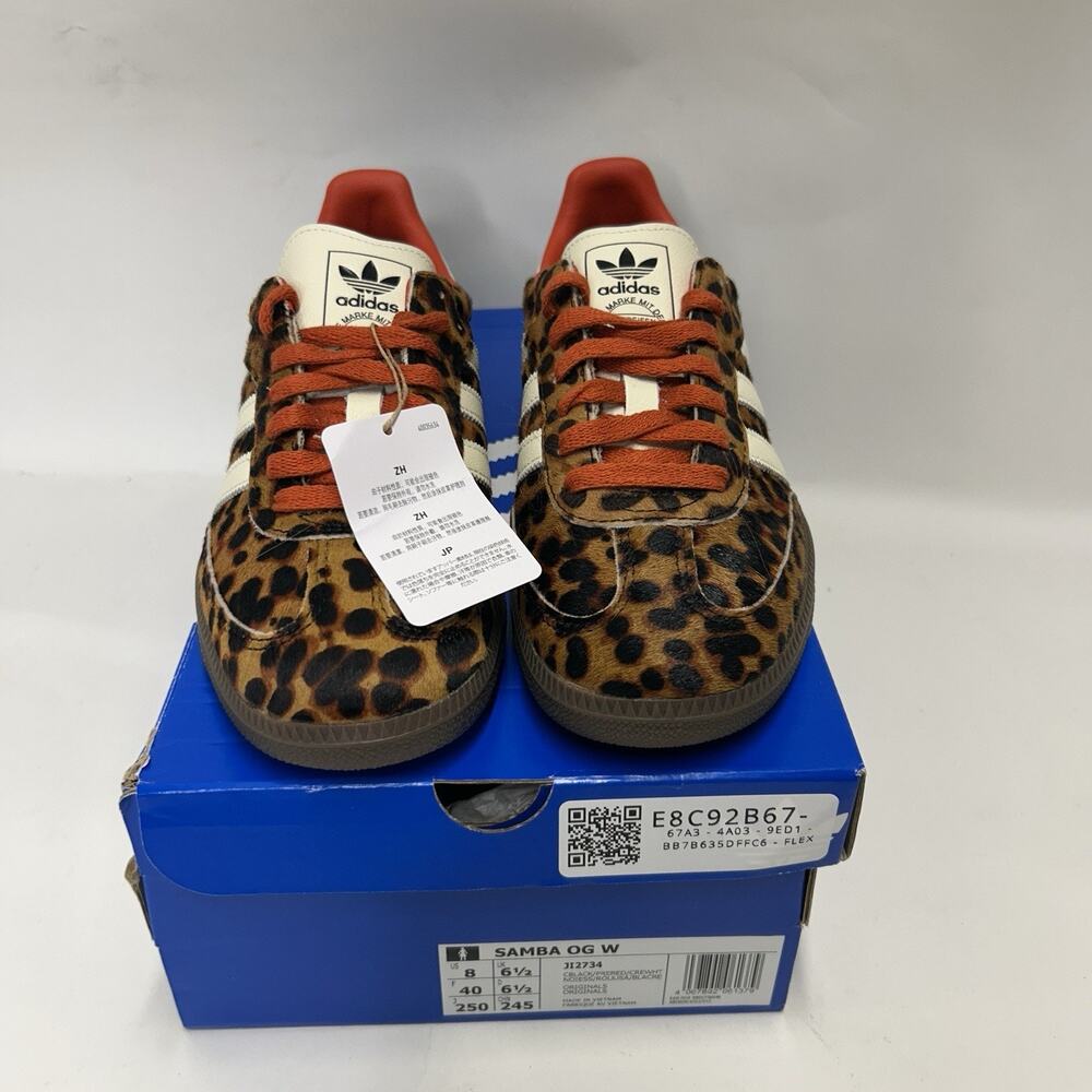 adidas Samba OG WMNS Leopard - “Preloved Red” JI2734 - Picture 2 of 6